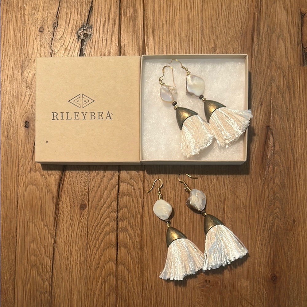 Riley Bea Handcrafted Tulum Tassel Earrings